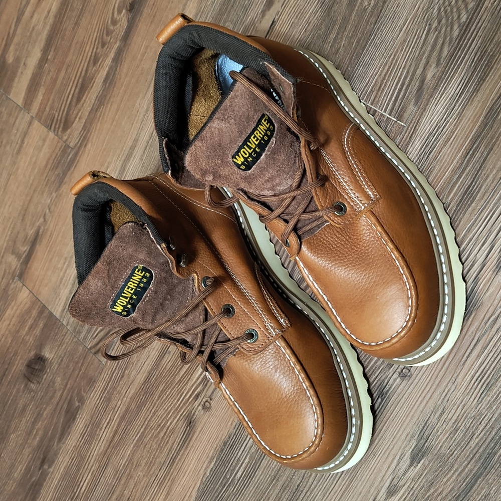 Wolverine Steel Toe Boots Size 9.5